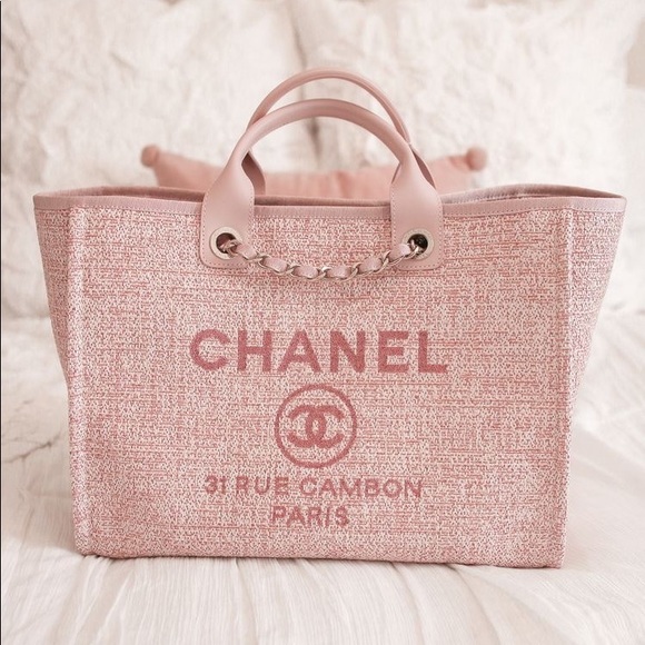 [ISO] CHANEL Deauville Tote Bag Pink - Picture 3 of 3